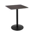 Holland Bar Stool Co 42" Tall In/Outdoor All-Season Table, 30" x 30" Square Charcoal Top OD214-2242BWOD30SQChar